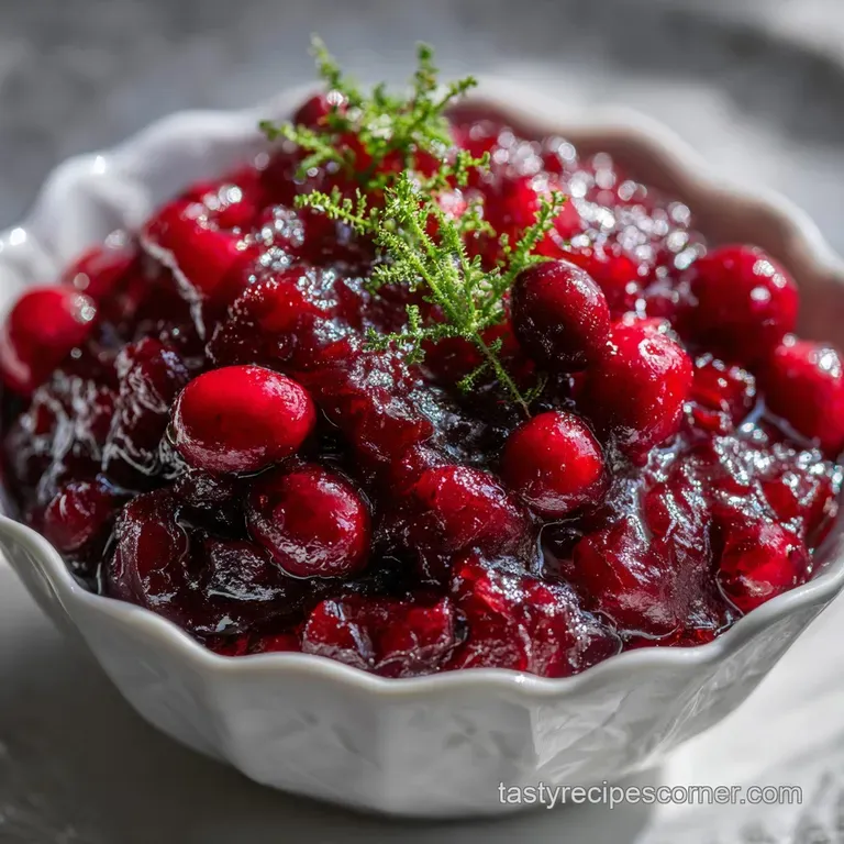 Super Easy Cranberry Sauce Recipe