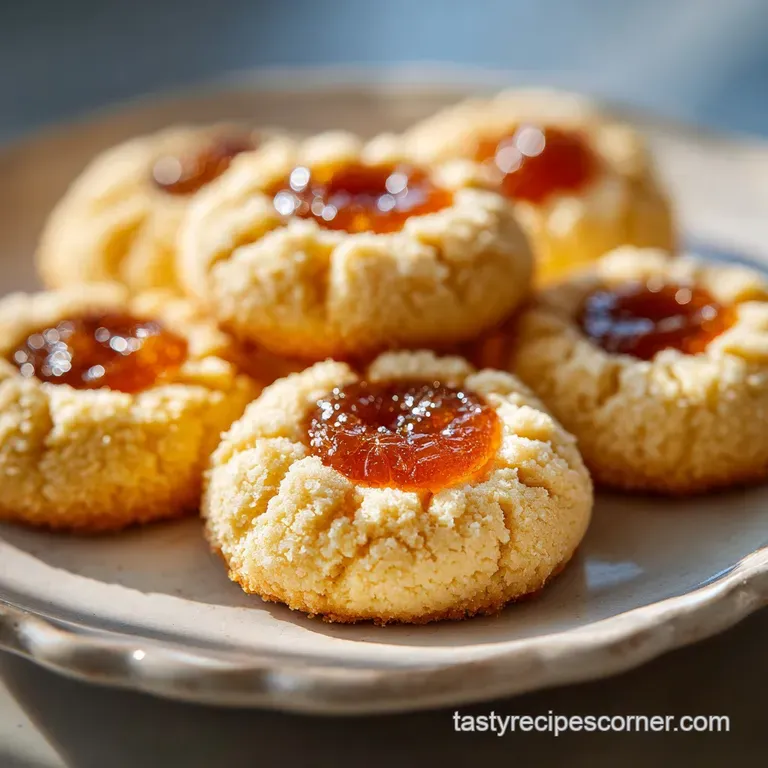 Buttery Cream Cheese Thumbprint Cookies
