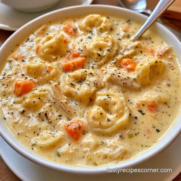 Creamy Chicken and Tortellini Soup in 35 Minutes