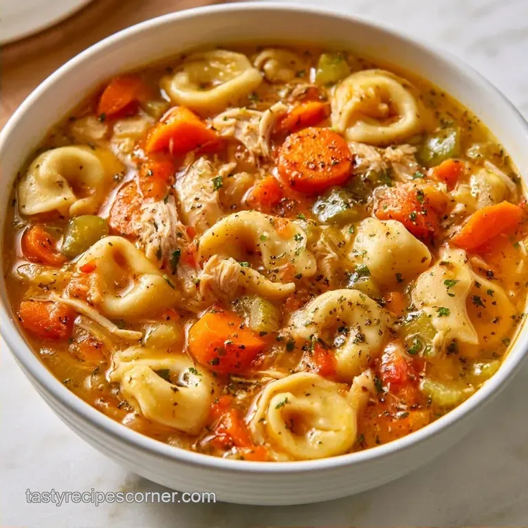 Hearty Chicken Tortellini Soup in 35 Minutes