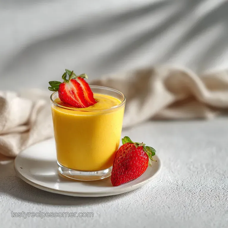 Mango Strawberry Smoothie: Velvety and Refreshing