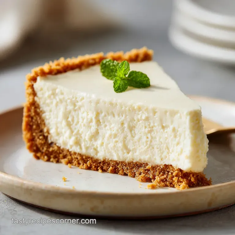 Elegant slice of creamy white dessert on a slate platter, accented by glossy raspberry sauce and fresh berries.