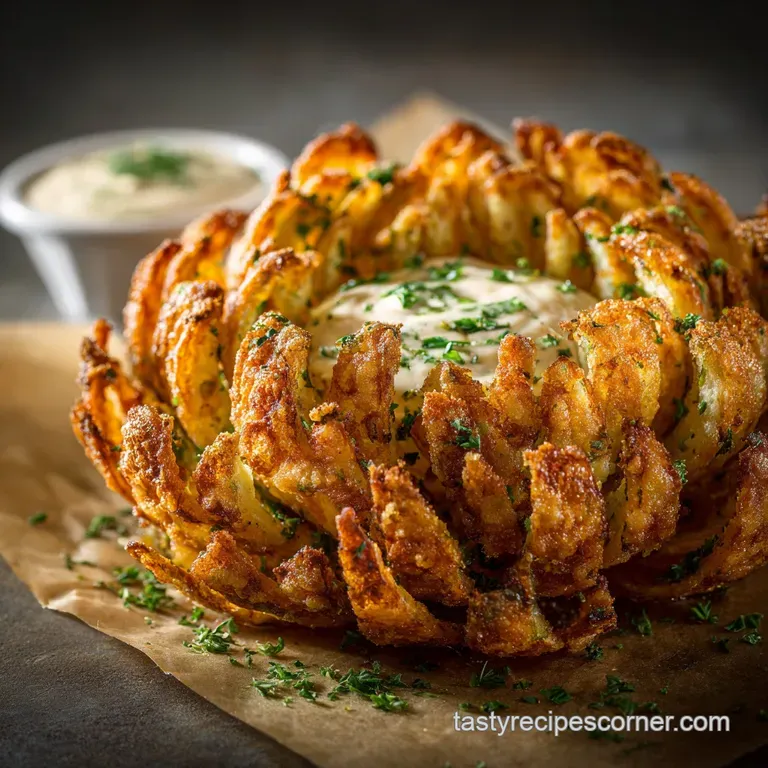 Blooming Onion Recipe: Ultimate Crispy Pub-Style Appetizer presentation