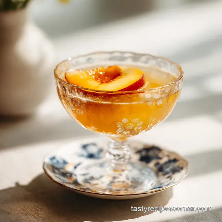 Cuban Peach Cocktail: Silky and Citrus Forward