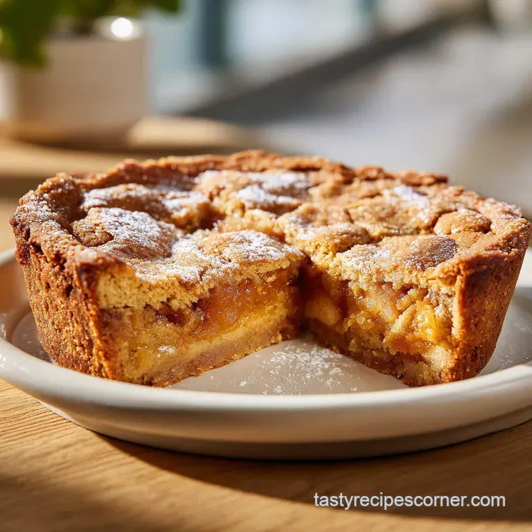 A warm, thick cookie wedge topped with a melting scoop of vanilla bean ice cream on a minimal white ceramic plate.