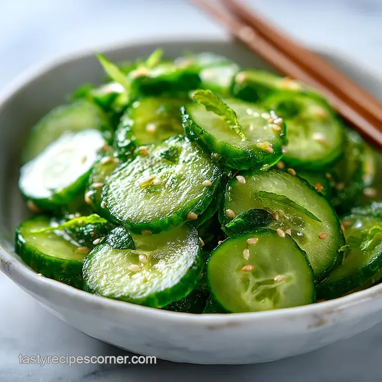 Easy Asian Cucumber Salad: Vibrant and Zesty