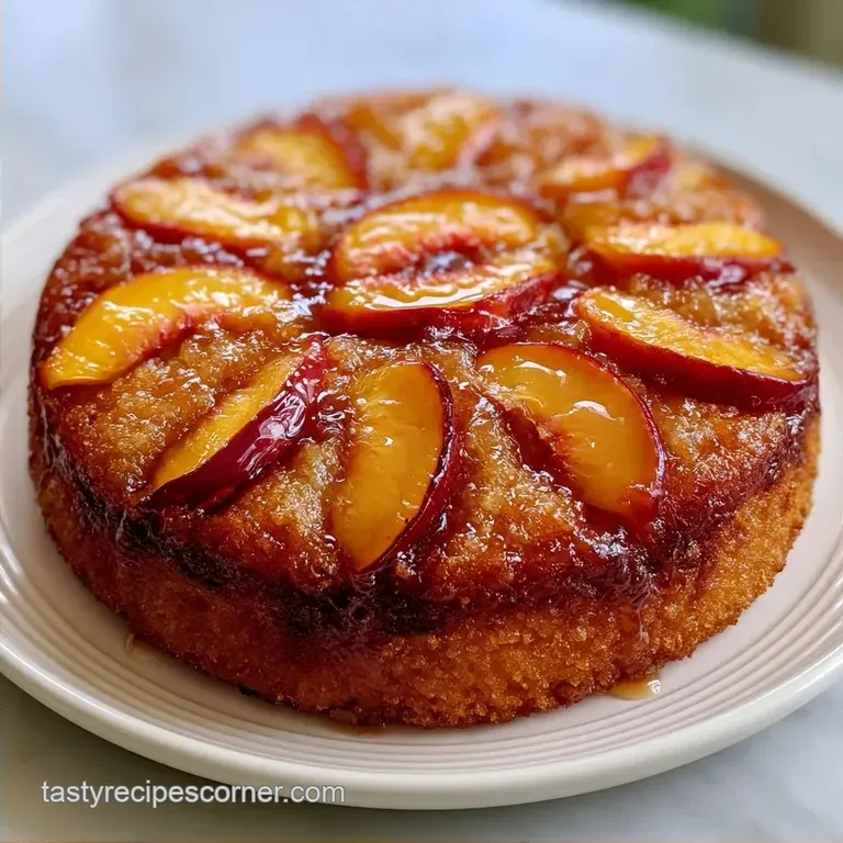 Fresh Peach Cake: Tender and Buttery