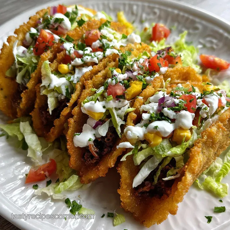 Fried Tacos Recipe: Shatter Crisp & Spiced Beef