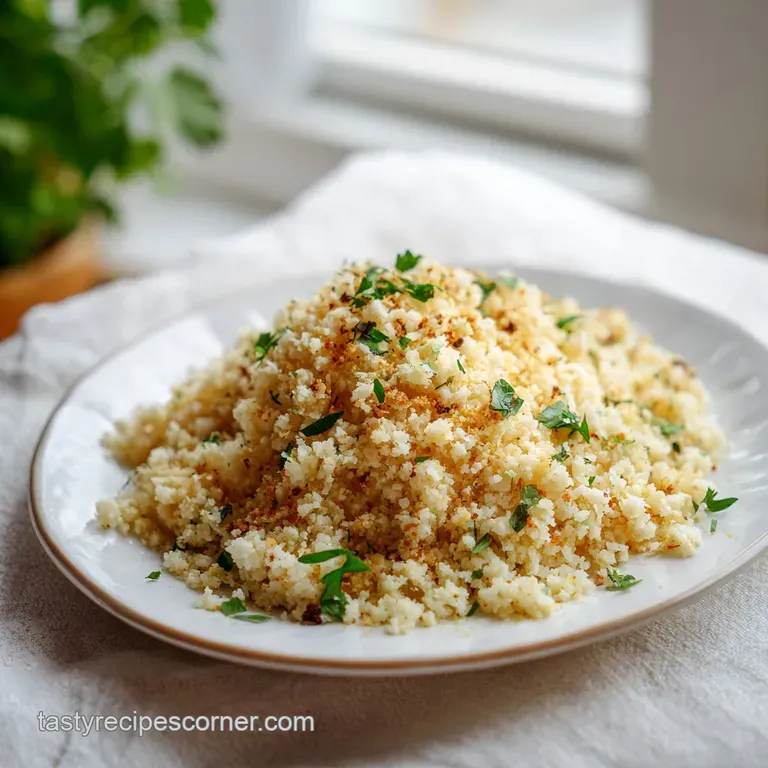 Garlic Parmesan Cauliflower Rice: Fluffy and Pan-Seared