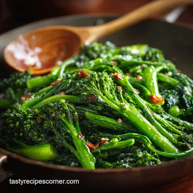 Broccoli Rabe Perfection: Garlicky Chilli-Spiced Rapini (Cime di Rapa)