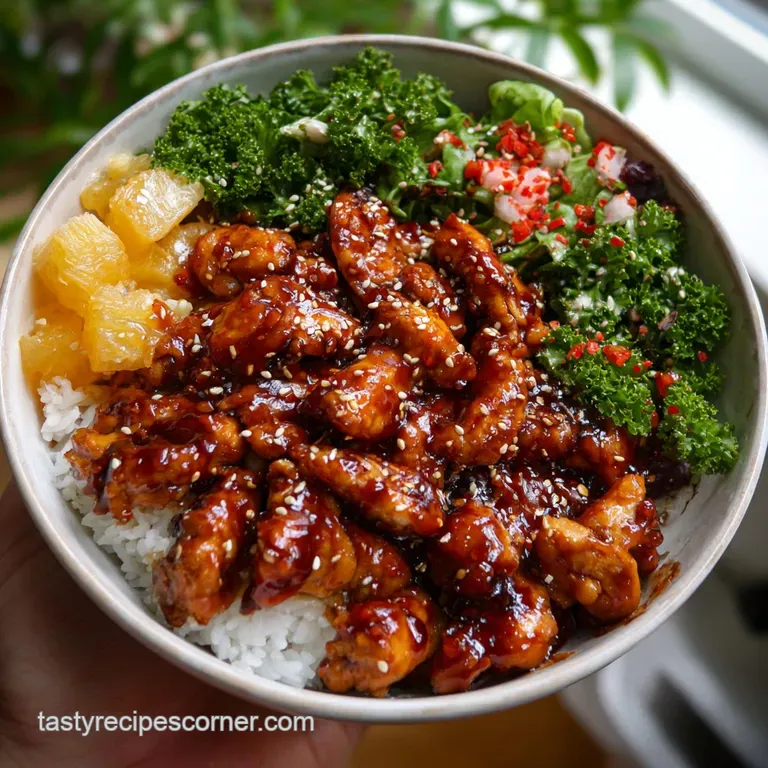 Rice Bowl: Ultimate Gochujang Chicken K-Bowl presentation