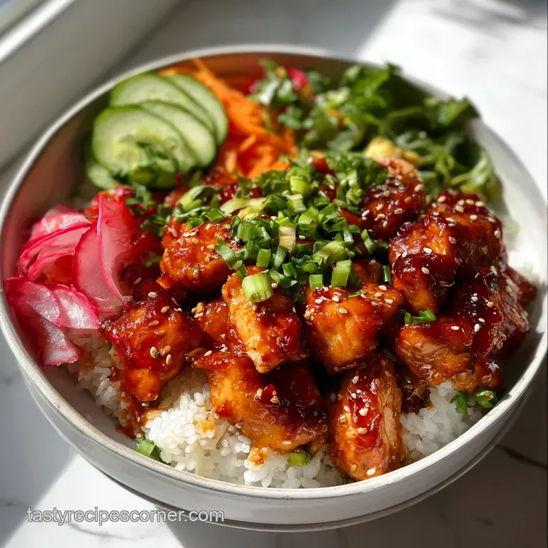 Rice Bowl: Ultimate Gochujang Chicken K-Bowl