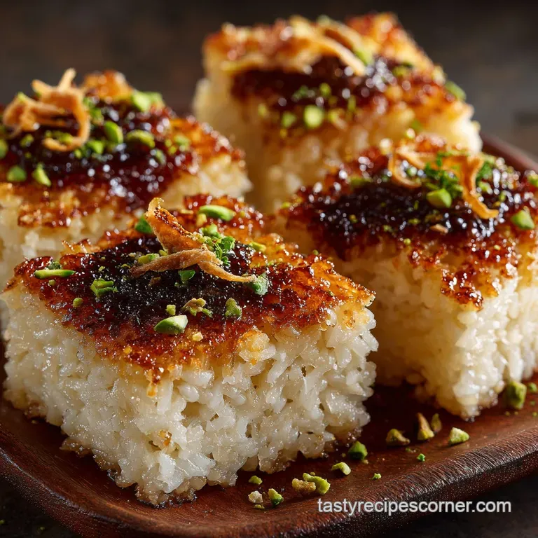 Crispy Rice Squares: the Ultimate Golden Base for Spicy Tuna Sushi presentation