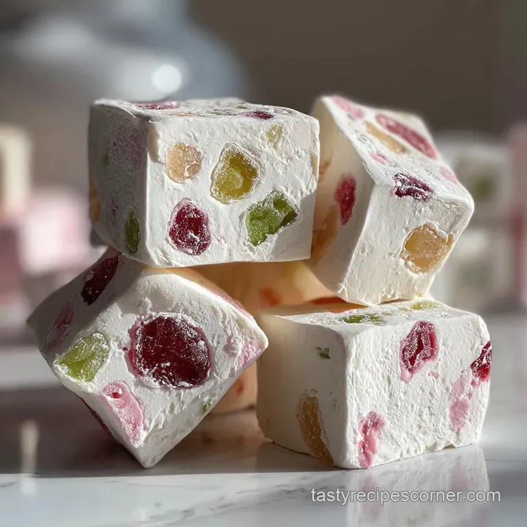 Traditional Christmas Gumdrop Nougat Candy