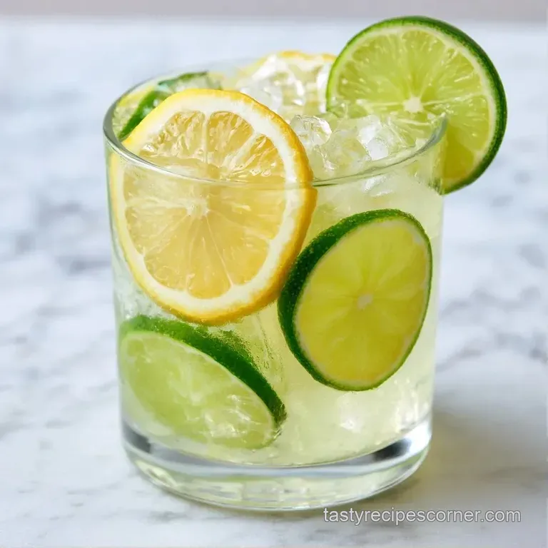 Four chilled glasses of bright orange liquid served on a wooden tray with fresh mint leaves and sliced lemons.