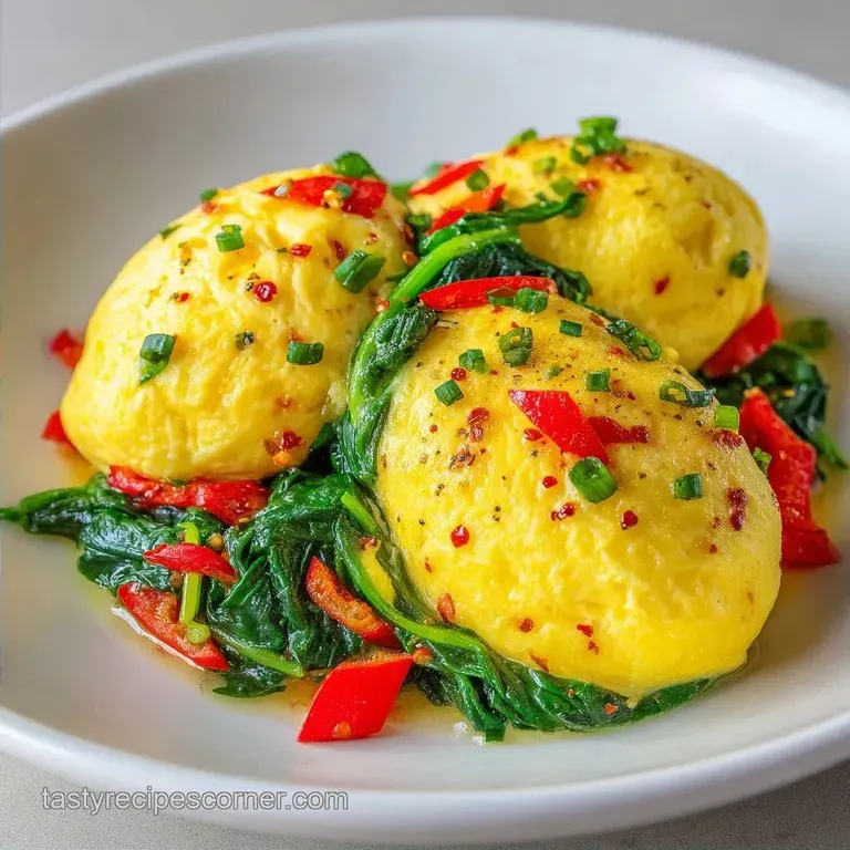 Veggie Scrambled Eggs: Soft and Colorful