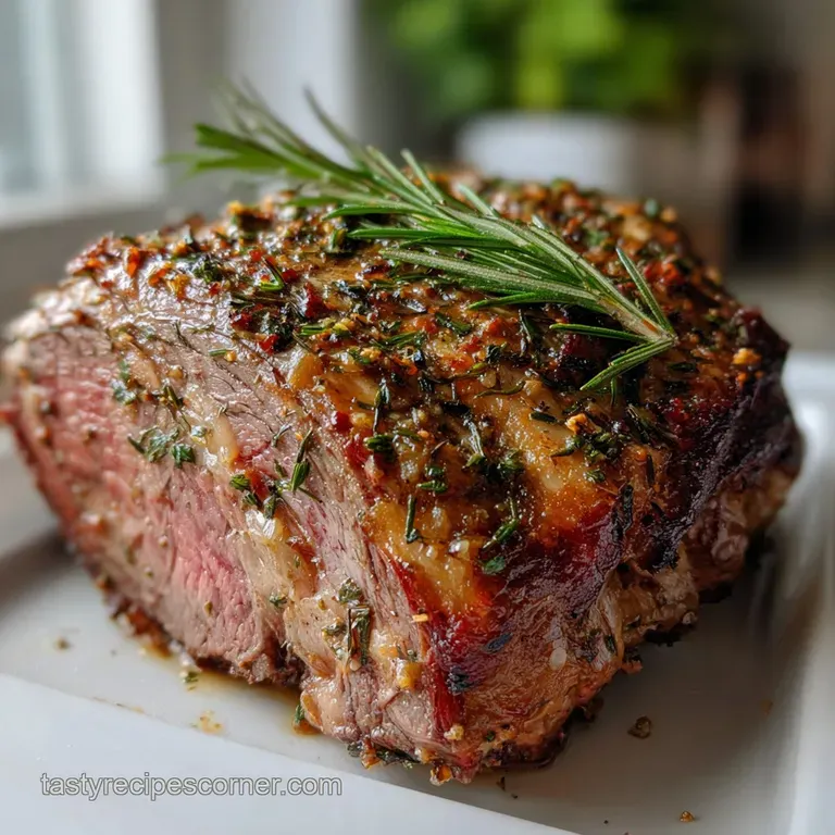 Herb Prime Rib Roast: Buttery Herb Crust