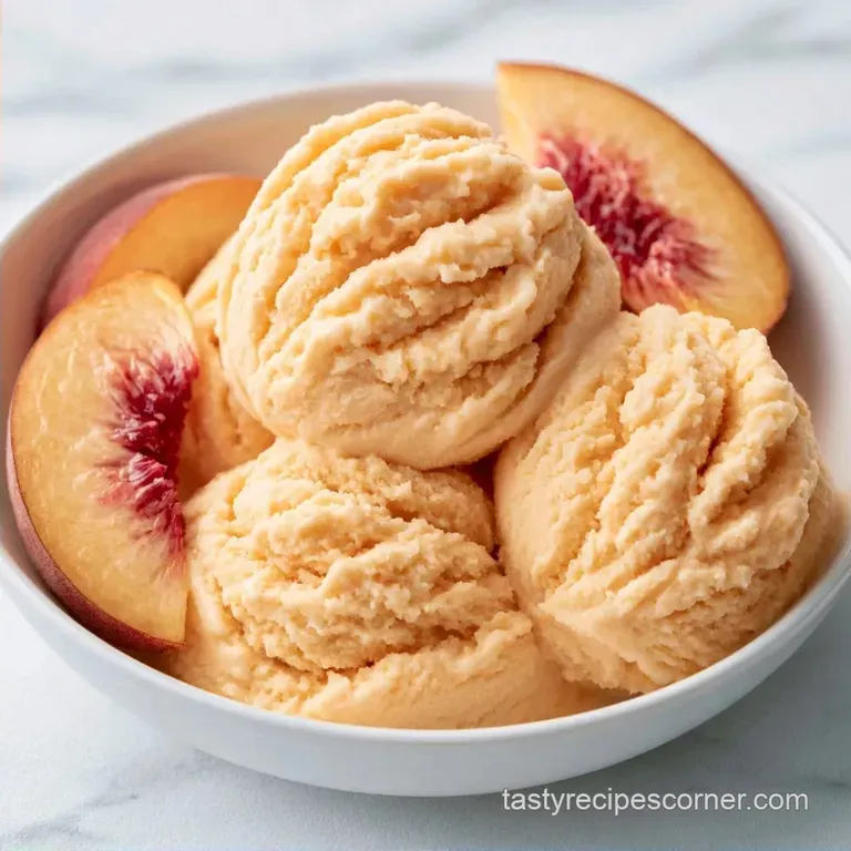 Roasted Peach Ice Cream Recipe