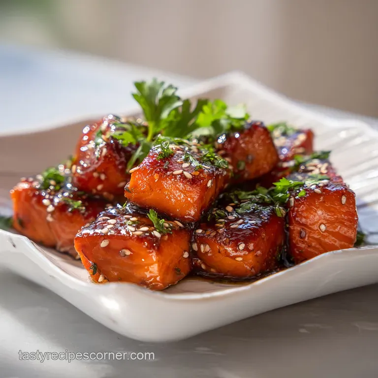 Irresistible Honey Garlic Salmon Bites