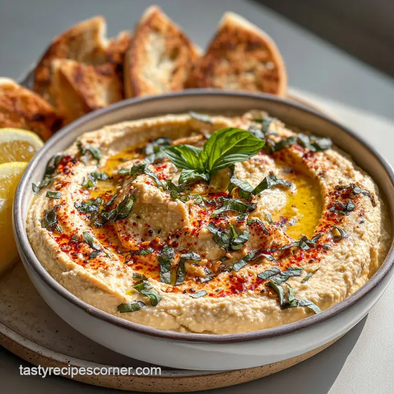 Quick & Creamy Hummus Recipe