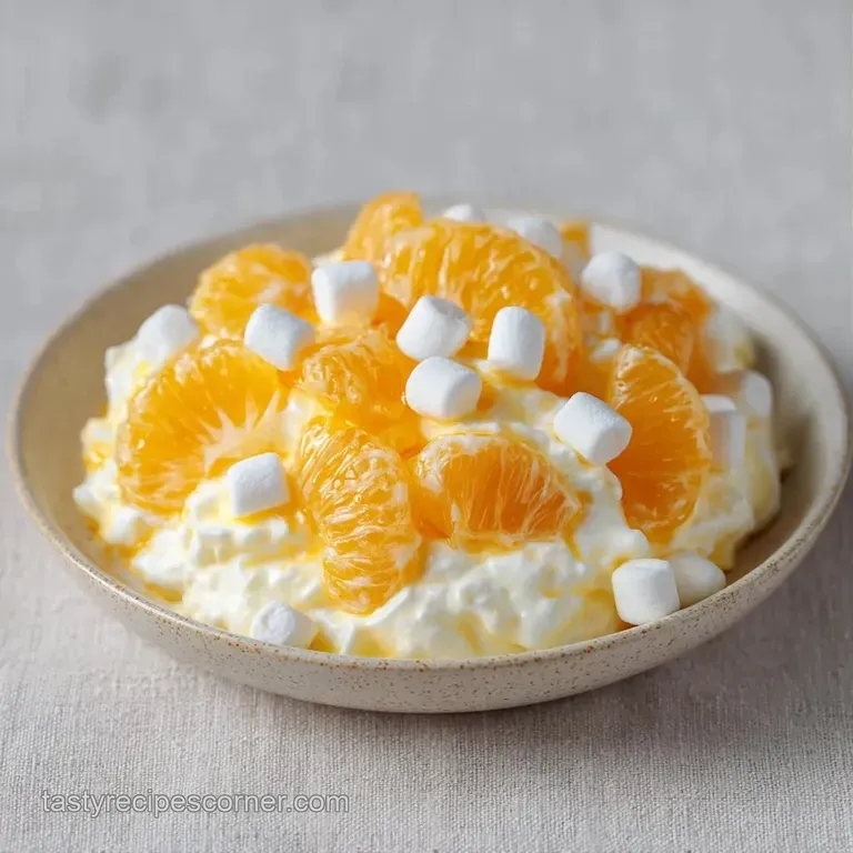 Bright orange citrus segments and dark berries arranged neatly in a chilled white bowl with a sprig of mint.