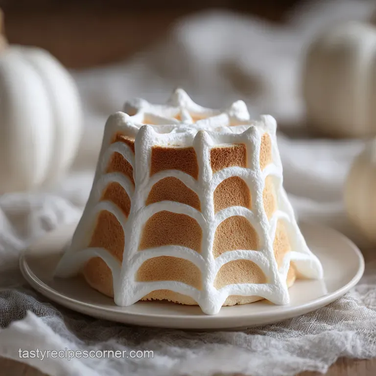 Marshmallow Web Ghost Cake Recipe