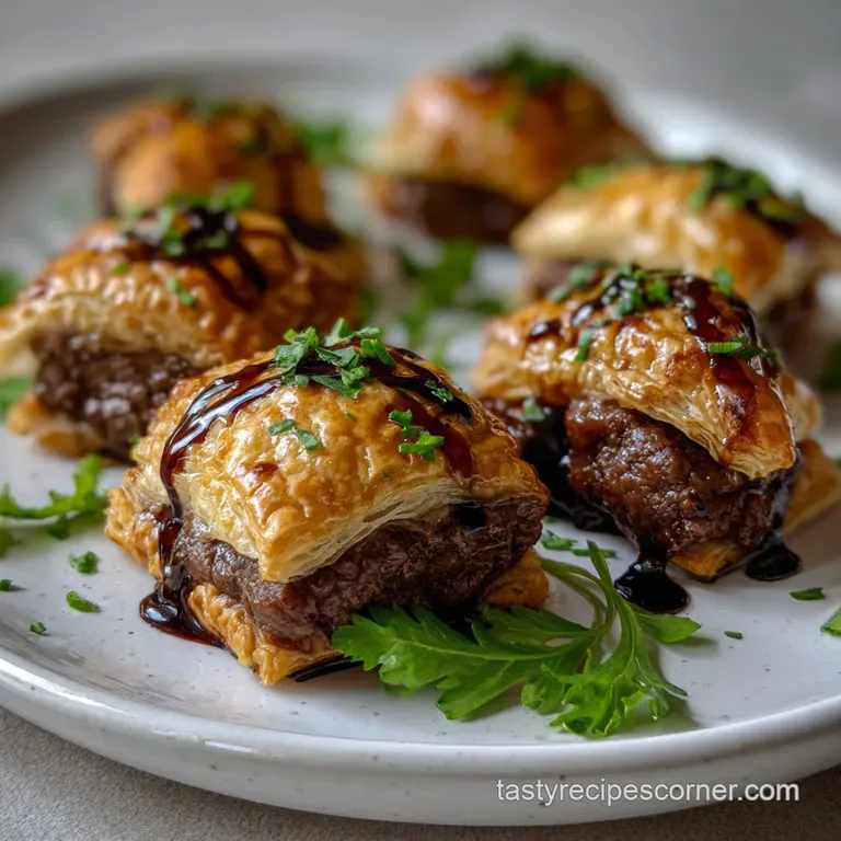 Easy Bite Sized NYE Appetizers: Mini Beef Wellington Bites