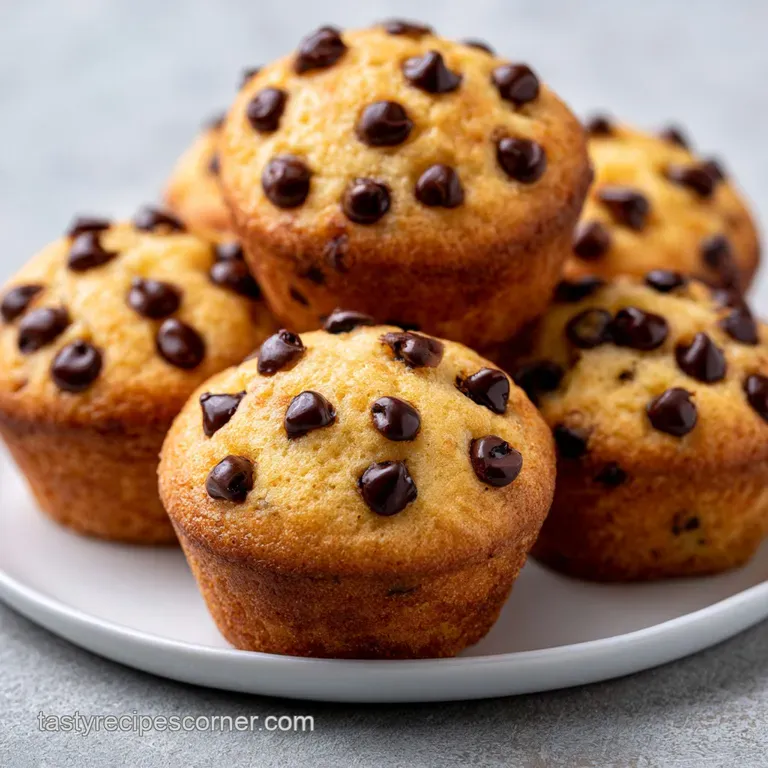 Warm, golden-brown baked treats arranged on a rustic wooden platter with a scattering of dark chocolate morsels.