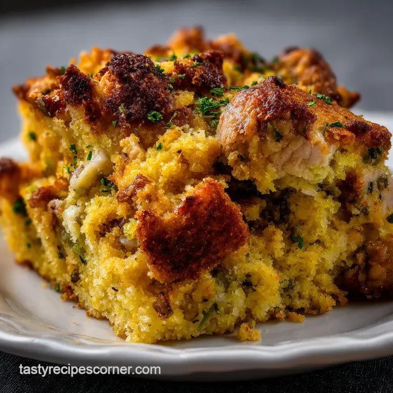 Moist Cornbread Dressing With Chicken: The Ultimate Comfort Dish