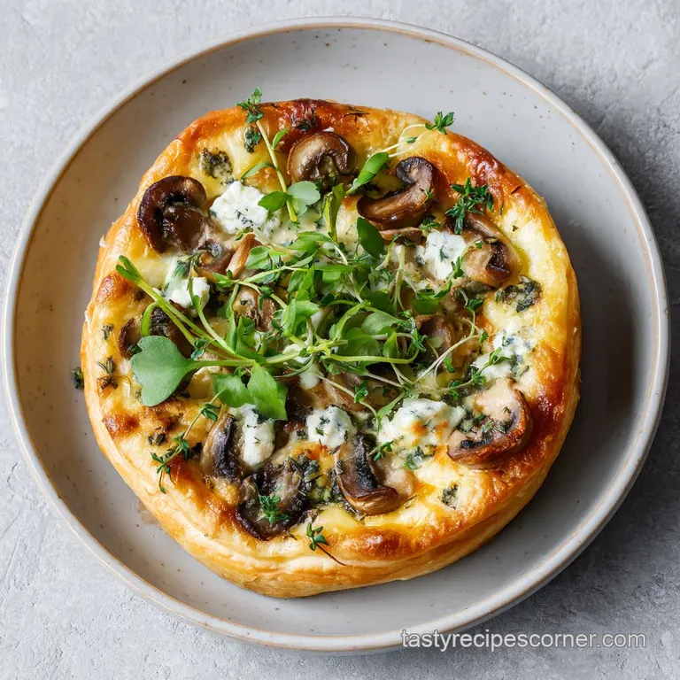 Mini Wild Mushroom and Goat Cheese Pies