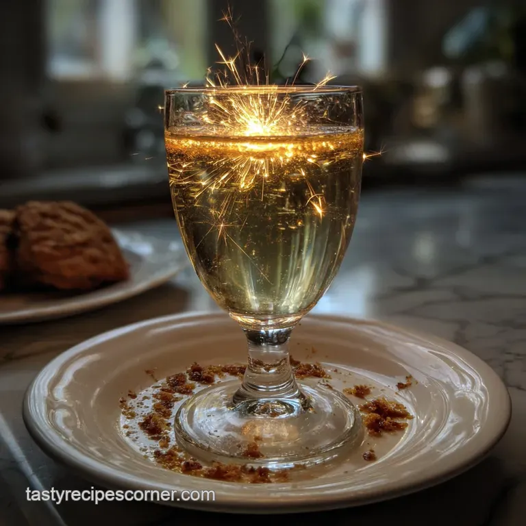 Elegant champagne cocktails arranged on a silver tray, featuring sugared rims, vibrant pomegranate accents, and a festive,...