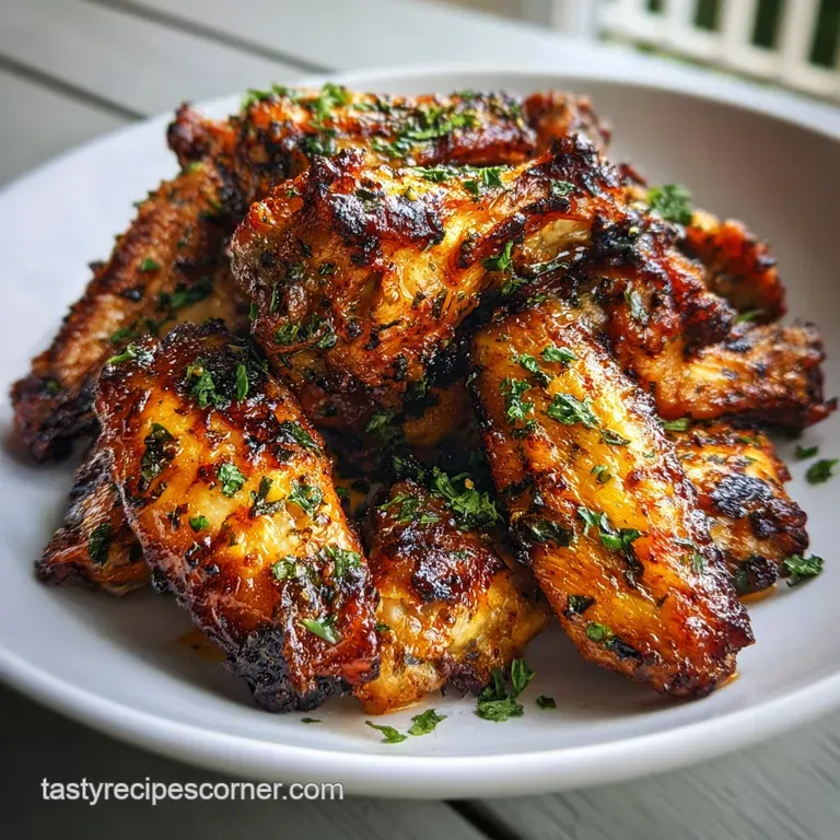 Oven-Cooked Chicken Wings with Garlic and Herbs