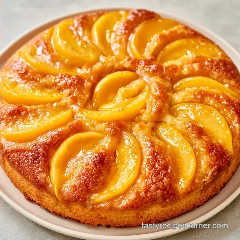 Peach Sponge Cake: Airy Golden Crumb