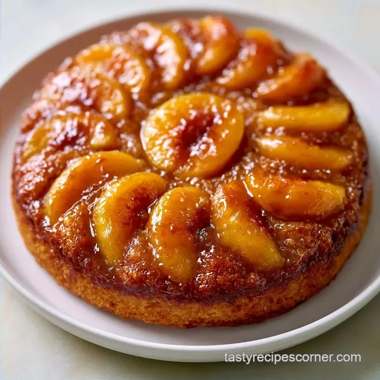 Caramelized Peach Upside Down Cake
