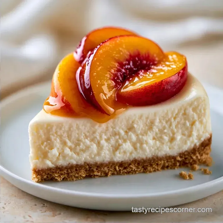 Guilt-Free Peaches Cream Cheese Cake
