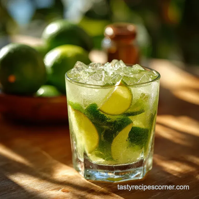 Caipirinha: the Authentic 5-Minute Brazilian Cocktail Recipe presentation