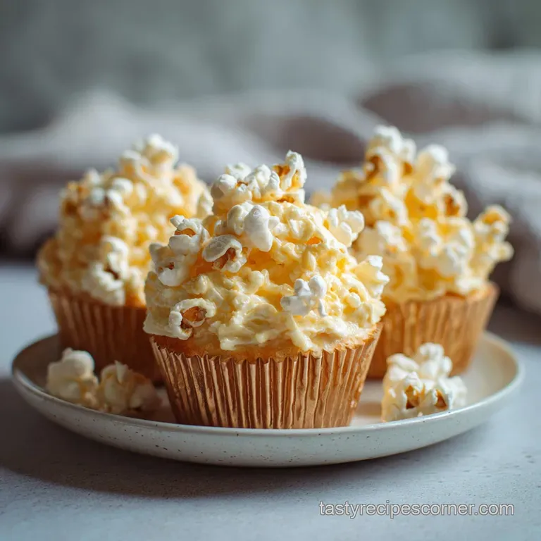 Buttered Popcorn Cupcakes
