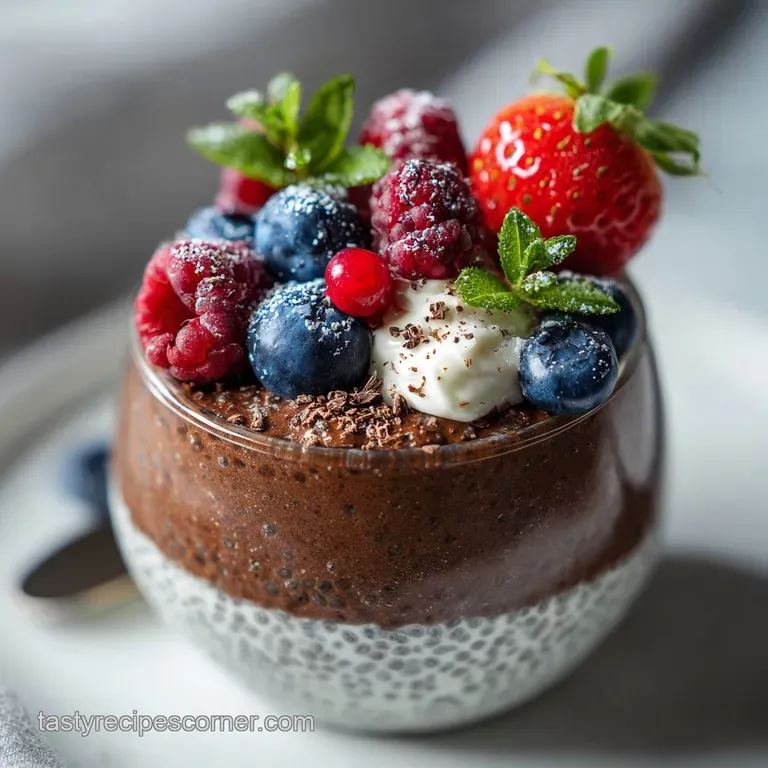 High Protein Chocolate Chia Seed Pudding That is Easy to Make