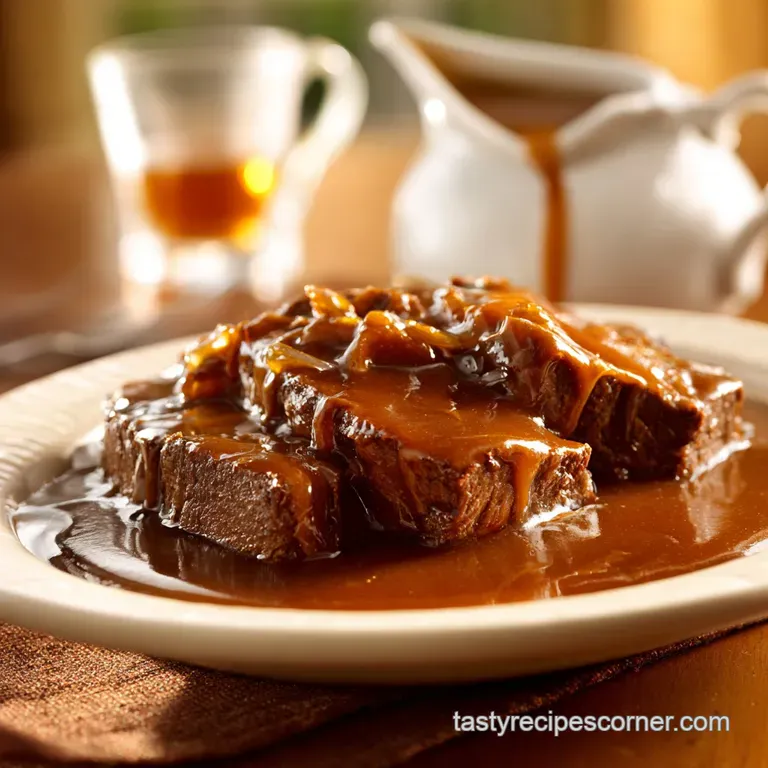 Beef Gravy: the Ultimate Rich Silky Sauce (Better Than Mums Sunday Roast) presentation