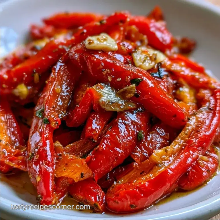 Roasted Pepper Strips: Smoky and Tender