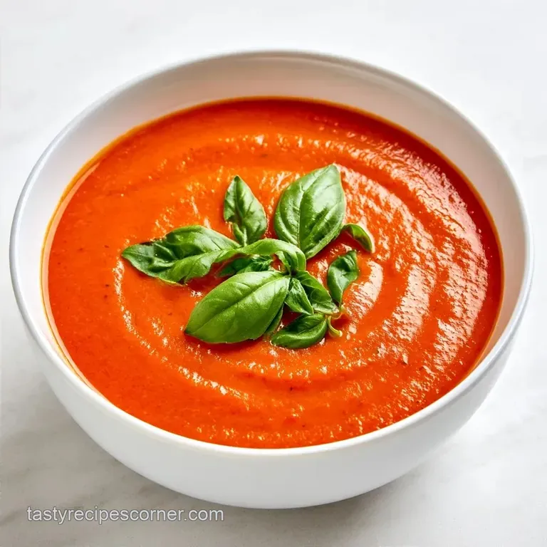 Roasted Tomato Basil Soup: Rich and Charred