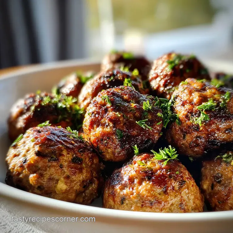 Tender, browned meatballs artfully arranged on creamy polenta, sprinkled with parmesan. Steamy sauce coats the dish with r...