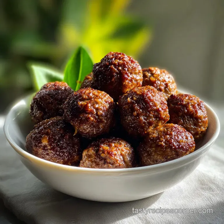 Simple Ground Beef Meatballs Recipe: Velvety Interior