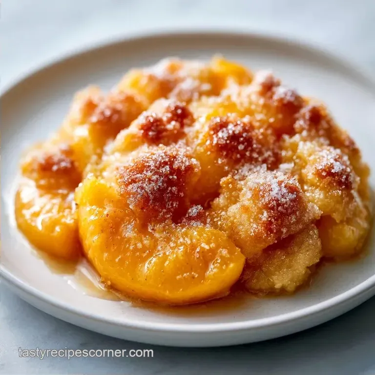 Southern Homemade Peach Cobbler