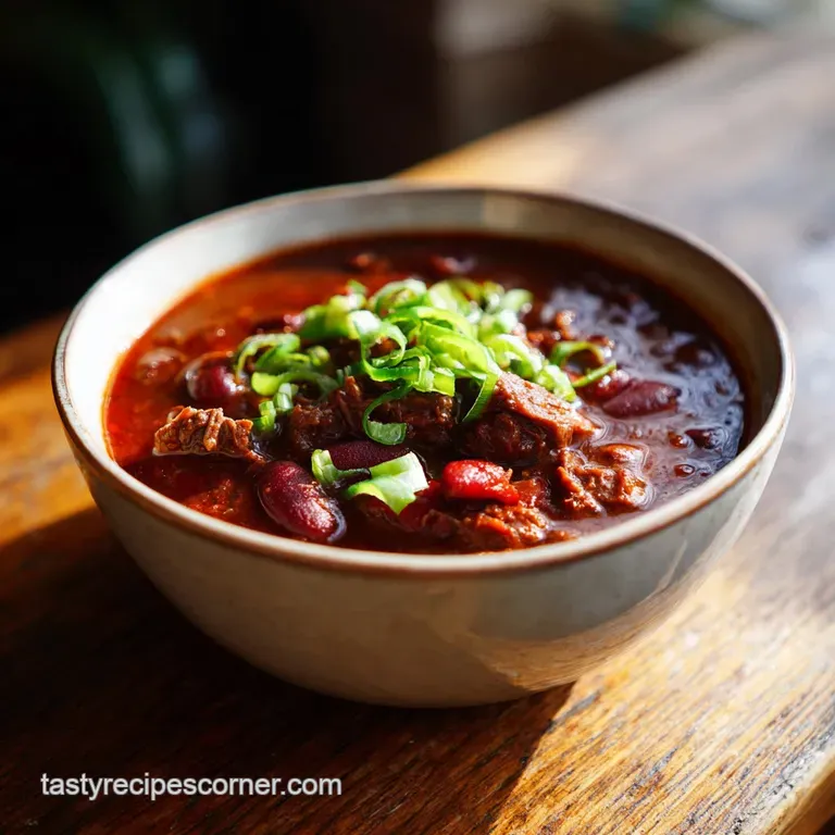 Tender Beef Texas Chili with Chuck Roast