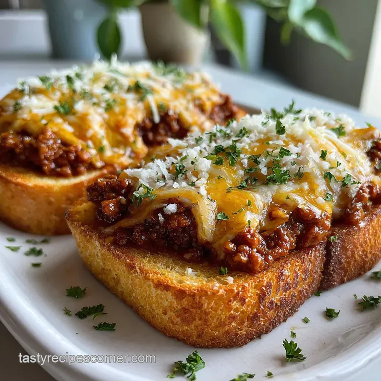 Texas Toast Sloppy Joes Recipe