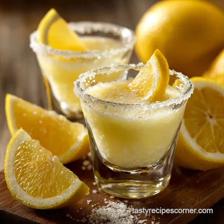 Lemon Drop Shot: Crisp Zesty Classically Cool presentation