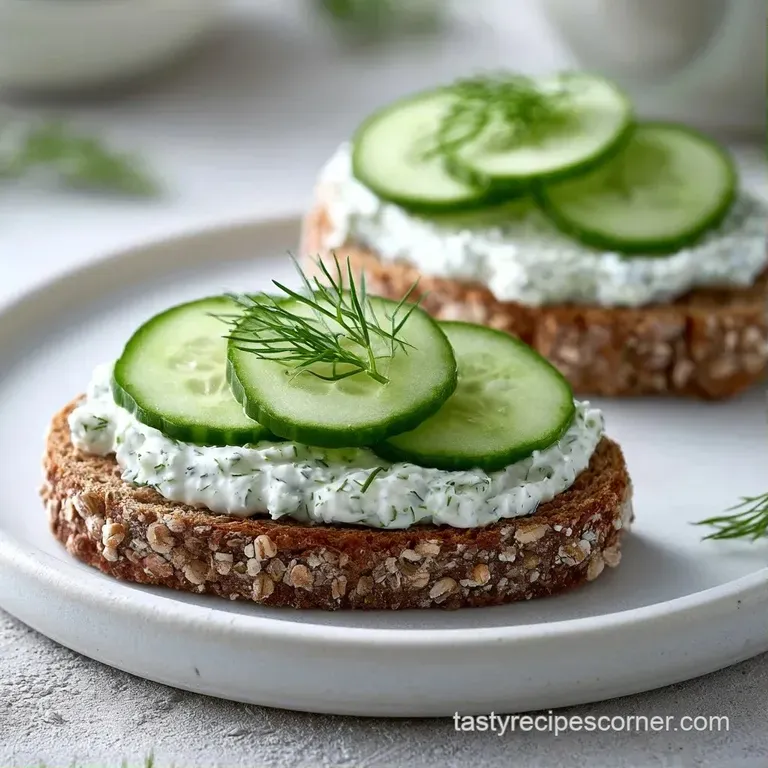 Neatly arranged crustless finger sandwiches on a white ceramic platter, accented with fresh, green mint leaves.
