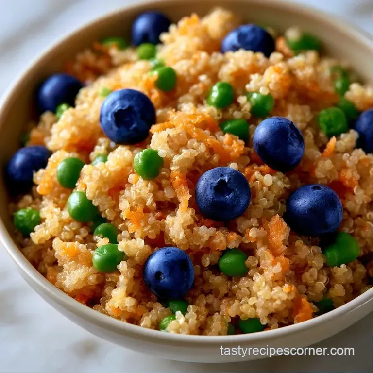 Neatly arranged portions of vibrant orange mash and emerald greens on a pastel-colored child-friendly plate