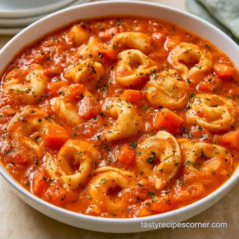 Hearty Tomato Tortellini Soup